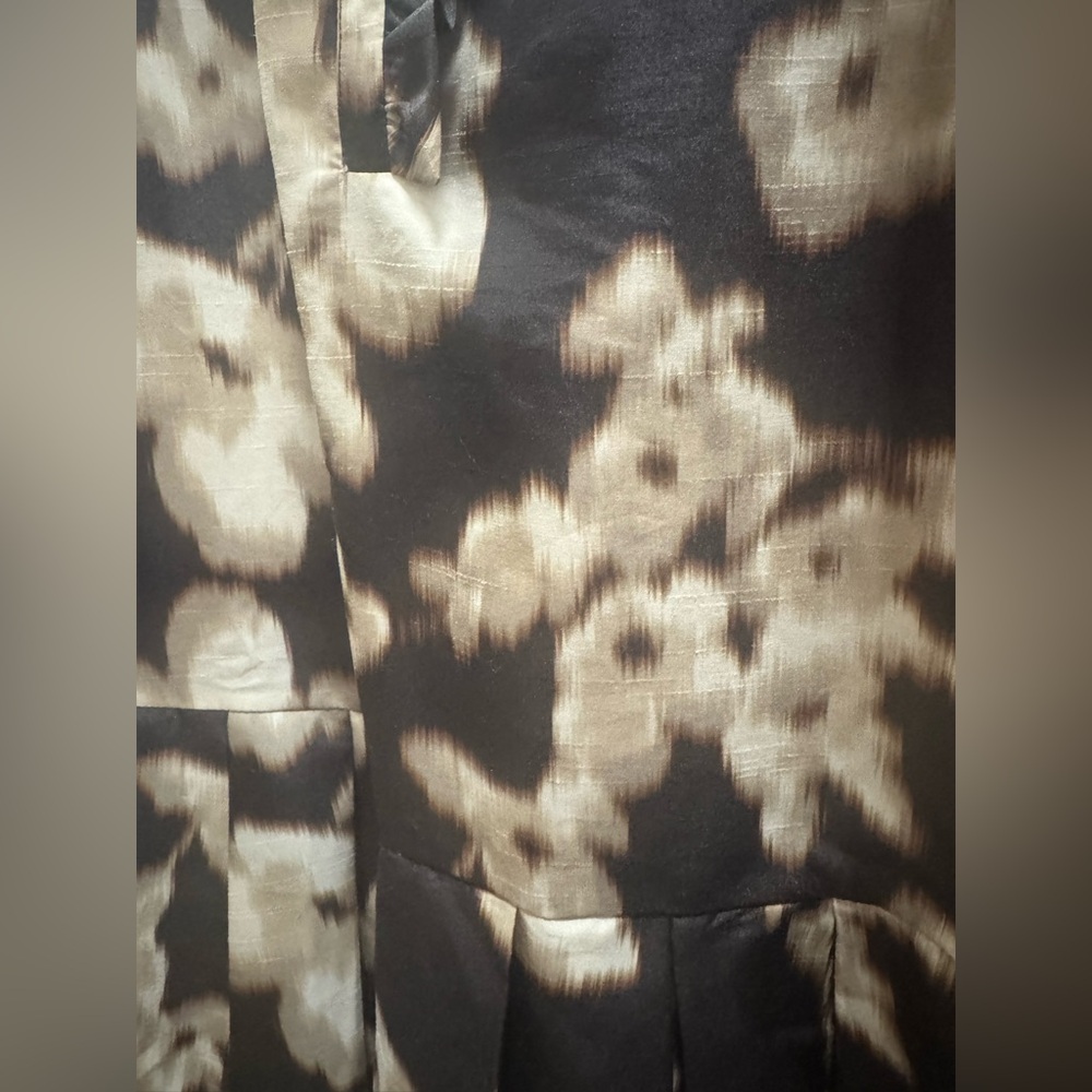 Tuckernuck Black and Cream Floral Long Sleeve Dress - Picture 12 of 13
